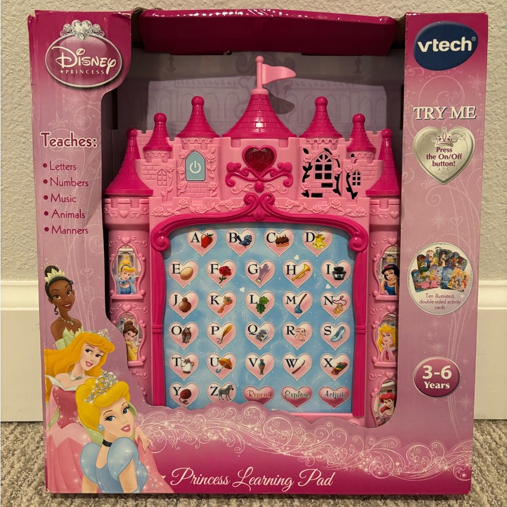 SOLD Vtech Disney princess toddler/preschool learning pad, new in box